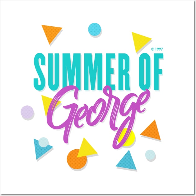 Summer Of George // 90s Memphis Aesthetic Design Wall Art by DankFutura